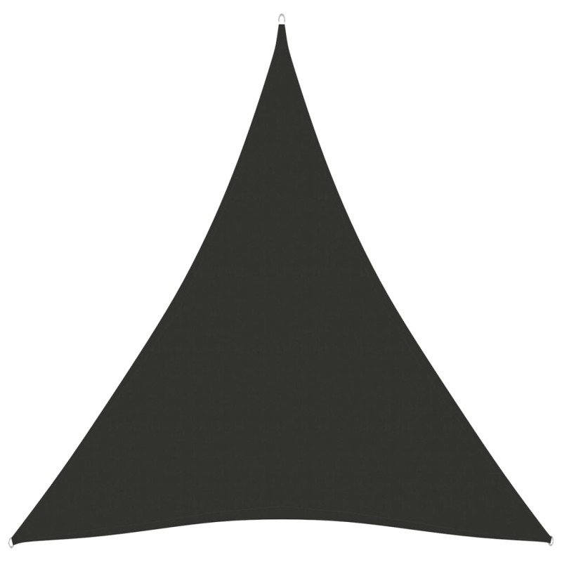vidaXL Toldo de vela triangular tela Oxford gris antracita 5x7x7 m vidaXL Toldo de vela triangular tela Oxford gris antracita 5x7x7 m