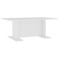 vidaXL Mesa de centro de madera contrachapada blanco 103,5x60x40 cm