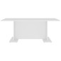 vidaXL Mesa de centro de madera contrachapada blanco 103,5x60x40 cm