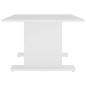 vidaXL Mesa de centro de madera contrachapada blanco 103,5x60x40 cm