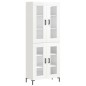 vidaXL Aparador alto madera contrachapada blanco brillo 69,5x34x180 cm vidaXL Aparador alto madera contrachapada blanco brillo 69,5x34x180 cm