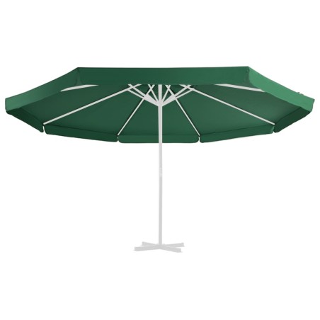 vidaXL Tela de repuesto para sombrilla verde 500 cm
