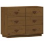 vidaXL Aparador de madera maciza de pino marrón miel 100x40x75 cm vidaXL Aparador de madera maciza de pino marrón miel 100x40x75 cm