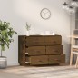 vidaXL Aparador de madera maciza de pino marrón miel 100x40x75 cm vidaXL Aparador de madera maciza de pino marrón miel 100x40x75 cm