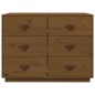 vidaXL Aparador de madera maciza de pino marrón miel 100x40x75 cm vidaXL Aparador de madera maciza de pino marrón miel 100x40x75 cm