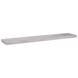 vidaXL Estante flotante de pared MDF gris hormigón 120x23,5x3,8 cm