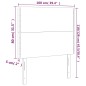 vidaXL Cabeceros 2 unidades cuero sintético capuchino 100x5x78/88 cm vidaXL Cabeceros 2 unidades cuero sintético capuchino 100x5x78/88 cm