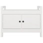 vidaXL Banco de recibidor madera maciza de pino blanco 80x40x60 cm vidaXL Banco de recibidor madera maciza de pino blanco 80x40x60 cm
