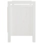 vidaXL Banco de recibidor madera maciza de pino blanco 80x40x60 cm vidaXL Banco de recibidor madera maciza de pino blanco 80x40x60 cm