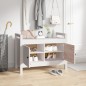 vidaXL Banco de recibidor madera maciza de pino blanco 80x40x60 cm vidaXL Banco de recibidor madera maciza de pino blanco 80x40x60 cm