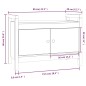 vidaXL Banco de recibidor madera maciza de pino blanco 80x40x60 cm vidaXL Banco de recibidor madera maciza de pino blanco 80x40x60 cm