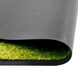 vidaXL Felpudo lavable verde 90x150 cm