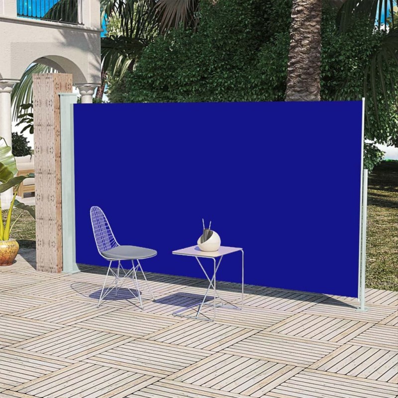 vidaXL Toldo lateral de jardín o terraza azul 160x300 cm vidaXL Toldo lateral de jardín o terraza azul 160x300 cm