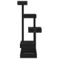 vidaXL Árbol para gatos madera maciza de pino negro 45,5x49x103 cm 