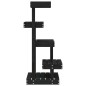 vidaXL Árbol para gatos madera maciza de pino negro 45,5x49x103 cm 