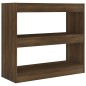 vidaXL Estantería/divisor de espacios roble marrón 80x30x72 cm vidaXL Estantería/divisor de espacios roble marrón 80x30x72 cm