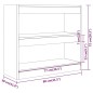 vidaXL Estantería/divisor de espacios roble marrón 80x30x72 cm vidaXL Estantería/divisor de espacios roble marrón 80x30x72 cm