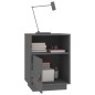 vidaXL Mesitas de noche 2 uds madera maciza de pino gris 40x34x55 cm vidaXL Mesitas de noche 2 uds madera maciza de pino gris 40x34x55 cm