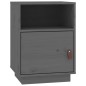 vidaXL Mesitas de noche 2 uds madera maciza de pino gris 40x34x55 cm vidaXL Mesitas de noche 2 uds madera maciza de pino gris 40x34x55 cm