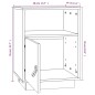 vidaXL Mesitas de noche 2 uds madera maciza de pino gris 40x34x55 cm vidaXL Mesitas de noche 2 uds madera maciza de pino gris 40x34x55 cm