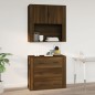 vidaXL Armario de pared madera contrachapada marrón roble 80x33x80 cm vidaXL Armario de pared madera contrachapada marrón roble 80x33x80 cm