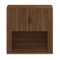 vidaXL Armario de pared madera contrachapada marrón roble 80x33x80 cm vidaXL Armario de pared madera contrachapada marrón roble 80x33x80 cm
