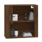 vidaXL Armario de pared madera contrachapada marrón roble 80x33x80 cm vidaXL Armario de pared madera contrachapada marrón roble 80x33x80 cm
