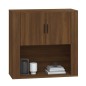 vidaXL Armario de pared madera contrachapada marrón roble 80x33x80 cm vidaXL Armario de pared madera contrachapada marrón roble 80x33x80 cm