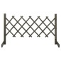 vidaXL Valla de jardín enrejado madera maciza de abeto gris 120x60 cm vidaXL Valla de jardín enrejado madera maciza de abeto gris 120x60 cm