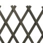vidaXL Valla de jardín enrejado madera maciza de abeto gris 120x60 cm vidaXL Valla de jardín enrejado madera maciza de abeto gris 120x60 cm