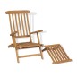 vidaXL Tumbona con reposapiés madera maciza de teca vidaXL Tumbona con reposapiés madera maciza de teca