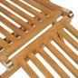 vidaXL Tumbona con reposapiés madera maciza de teca vidaXL Tumbona con reposapiés madera maciza de teca