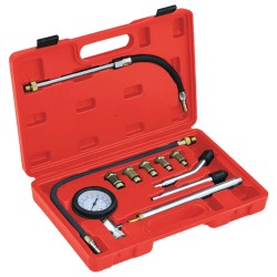 vidaXL Comprobador de compresión de motor de gasolina 12 piezas