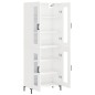 vidaXL Aparador alto madera contrachapada blanco brillo 69,5x34x180 cm vidaXL Aparador alto madera contrachapada blanco brillo 69,5x34x180 cm