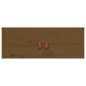 vidaXL Armario de pared madera maciza de pino marrón miel 80x30x30 cm vidaXL Armario de pared madera maciza de pino marrón miel 80x30x30 cm