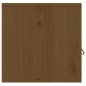 vidaXL Armario de pared madera maciza de pino marrón miel 80x30x30 cm vidaXL Armario de pared madera maciza de pino marrón miel 80x30x30 cm