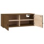vidaXL Armario de pared madera maciza de pino marrón miel 80x30x30 cm vidaXL Armario de pared madera maciza de pino marrón miel 80x30x30 cm