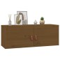 vidaXL Armario de pared madera maciza de pino marrón miel 80x30x30 cm vidaXL Armario de pared madera maciza de pino marrón miel 80x30x30 cm