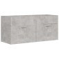 vidaXL Armario para lavabo contrachapada gris hormigón 100x38,5x46 cm vidaXL Armario para lavabo contrachapada gris hormigón 100x38,5x46 cm