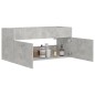 vidaXL Armario para lavabo contrachapada gris hormigón 100x38,5x46 cm vidaXL Armario para lavabo contrachapada gris hormigón 100x38,5x46 cm