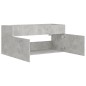 vidaXL Armario para lavabo contrachapada gris hormigón 100x38,5x46 cm vidaXL Armario para lavabo contrachapada gris hormigón 100x38,5x46 cm