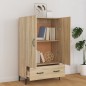 vidaXL Aparador madera contrachapada roble Sonoma 70x31x115 cm vidaXL Aparador madera contrachapada roble Sonoma 70x31x115 cm
