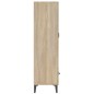 vidaXL Aparador madera contrachapada roble Sonoma 70x31x115 cm vidaXL Aparador madera contrachapada roble Sonoma 70x31x115 cm