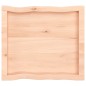 vidaXL Tablero de mesa madera maciza borde natural 60x50x(2-4) cm vidaXL Tablero de mesa madera maciza borde natural 60x50x(2-4) cm
