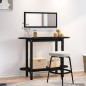 vidaXL Mesa consola madera maciza de pino negro 110x40x80 cm vidaXL Mesa consola madera maciza de pino negro 110x40x80 cm