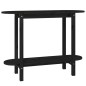 vidaXL Mesa consola madera maciza de pino negro 110x40x80 cm vidaXL Mesa consola madera maciza de pino negro 110x40x80 cm