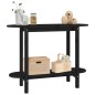 vidaXL Mesa consola madera maciza de pino negro 110x40x80 cm vidaXL Mesa consola madera maciza de pino negro 110x40x80 cm