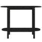vidaXL Mesa consola madera maciza de pino negro 110x40x80 cm vidaXL Mesa consola madera maciza de pino negro 110x40x80 cm