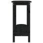 vidaXL Mesa consola madera maciza de pino negro 110x40x80 cm vidaXL Mesa consola madera maciza de pino negro 110x40x80 cm
