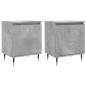 vidaXL Mesitas de noche 2 uds madera gris hormigón 40x30x50 cm vidaXL Mesitas de noche 2 uds madera gris hormigón 40x30x50 cm